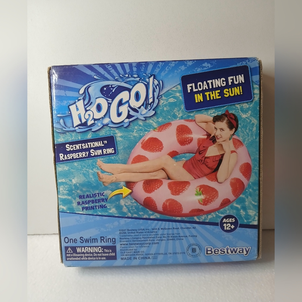 H2O Go Scentsational Raspberry Swim Ring New - Picture 4 of 4